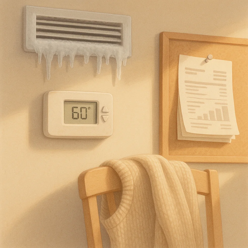 Find a comfortable, moderate cooling setting — One possibility