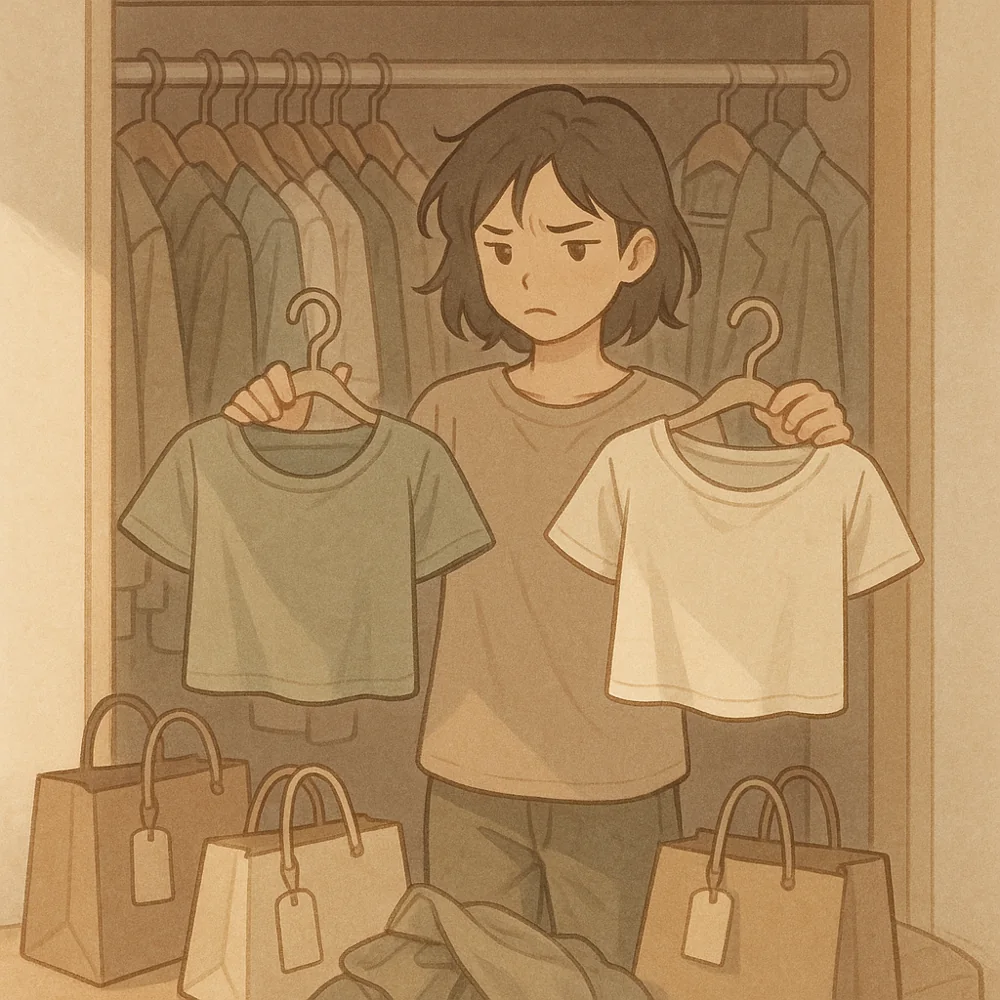 Buy fewer clothes, wear them longer — One possibility