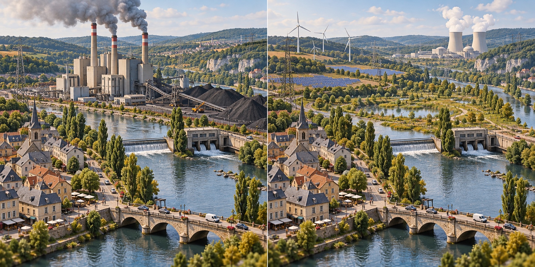 Francia · sistema elettrico. La produzione a basse emissioni viene sostituita da fonti fossili / Capacità a basse emissioni e nuove fonti si coordinano