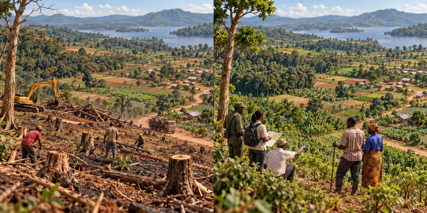 Uganda · Hoima e Kibaale. Tagliare il bosco è una fonte immediata di reddito / Un pagamento riconosce il valore di conservarlo