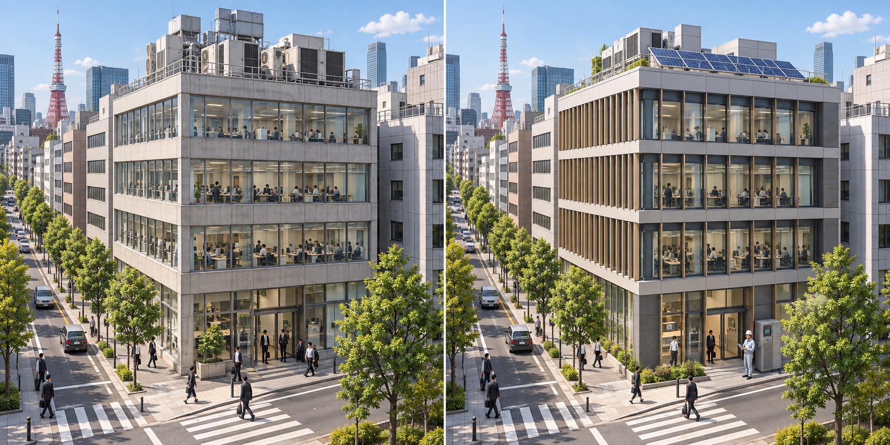 Giappone · Tokyo, emissioni degli edifici. Gli edifici consumano senza un obbligo verificabile / Misure e interventi rendono controllabile il consumo