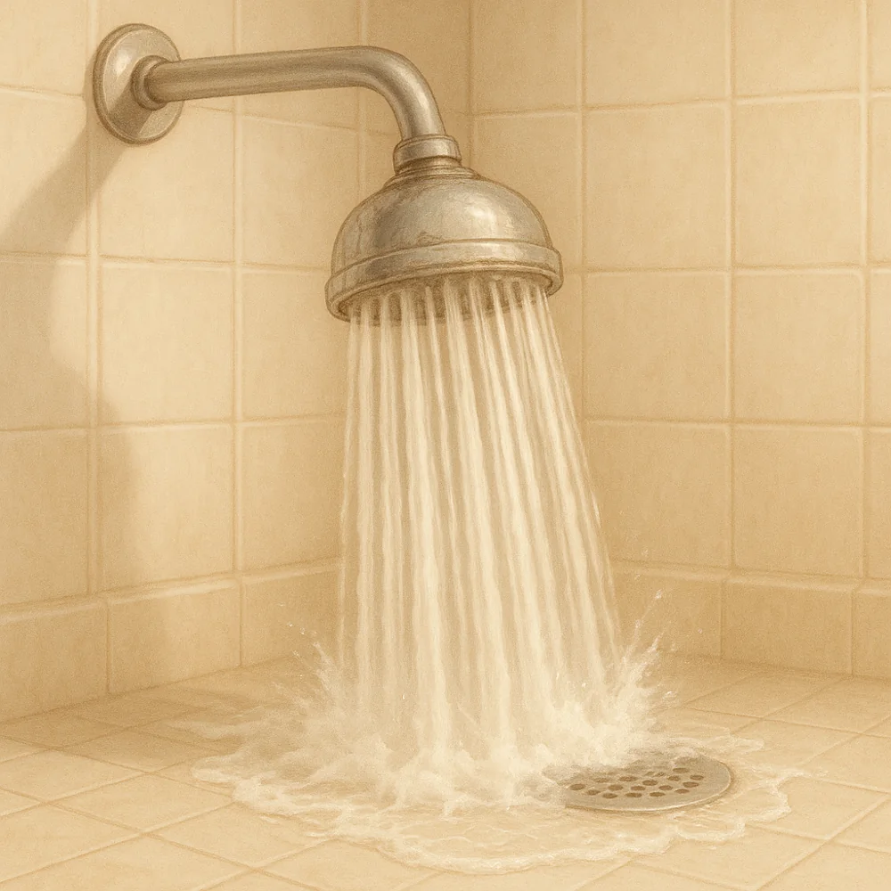 Consider a water-saving showerhead — One possibility