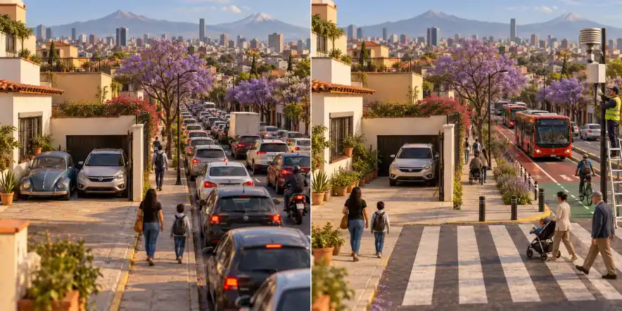 Cidade do México · México. Uma restrição de matrícula incentiva a compra de outro carro / Medir os efeitos torna possível corrigir a política