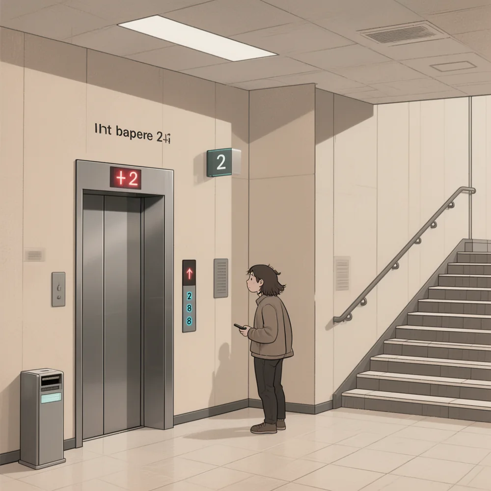 Take the stairs when you can — One possibility