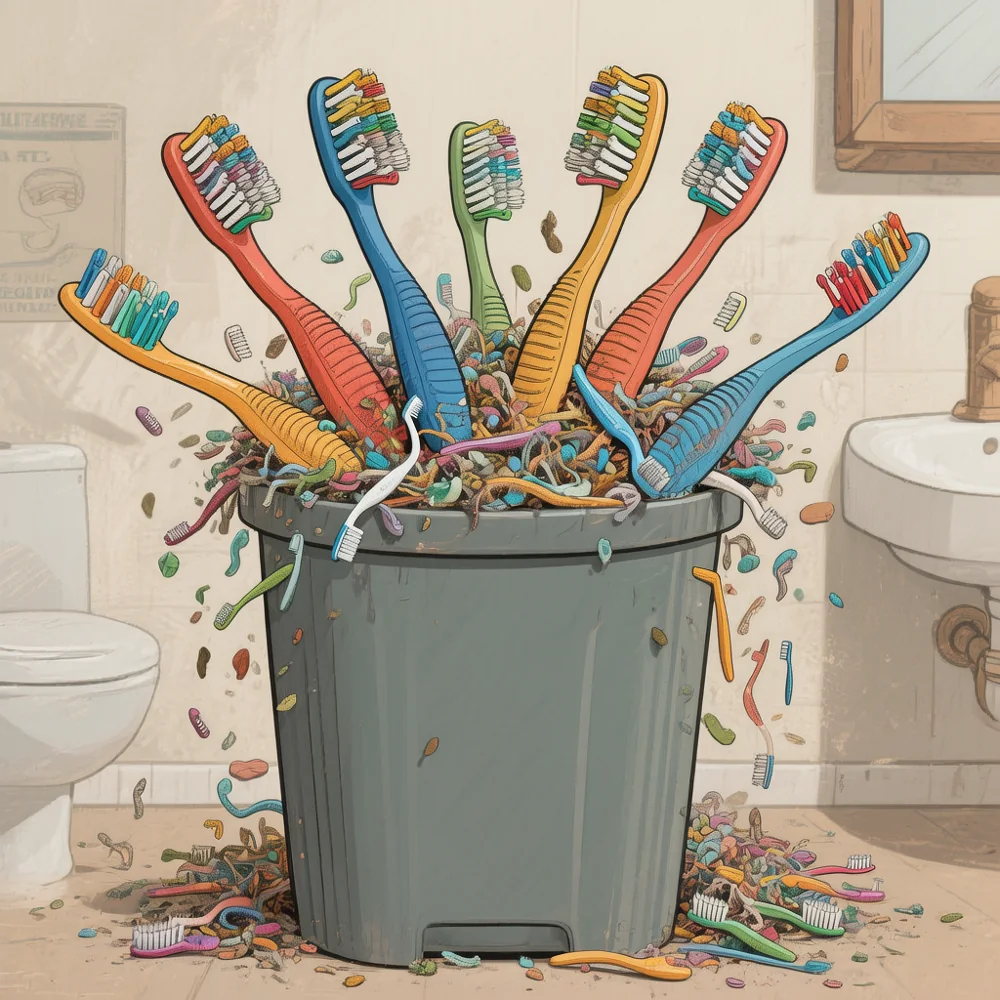 Valuta uno spazzolino con meno plastica — Una possibilità